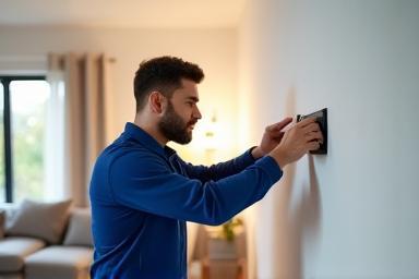 Tecnico installa modem in casa